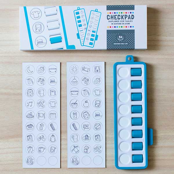 Checkpad blauw - Afbeelding 2