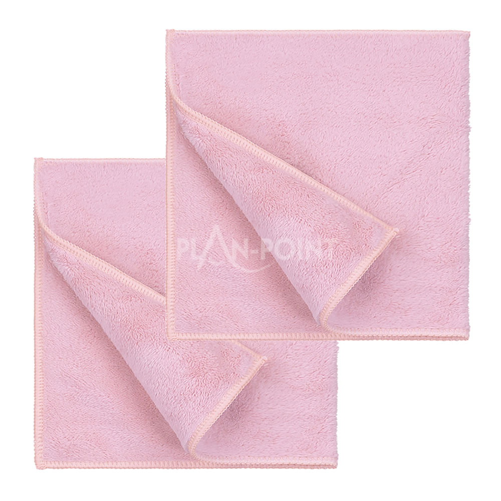 Microvezel poetsdoekjes roze (2 stuks)