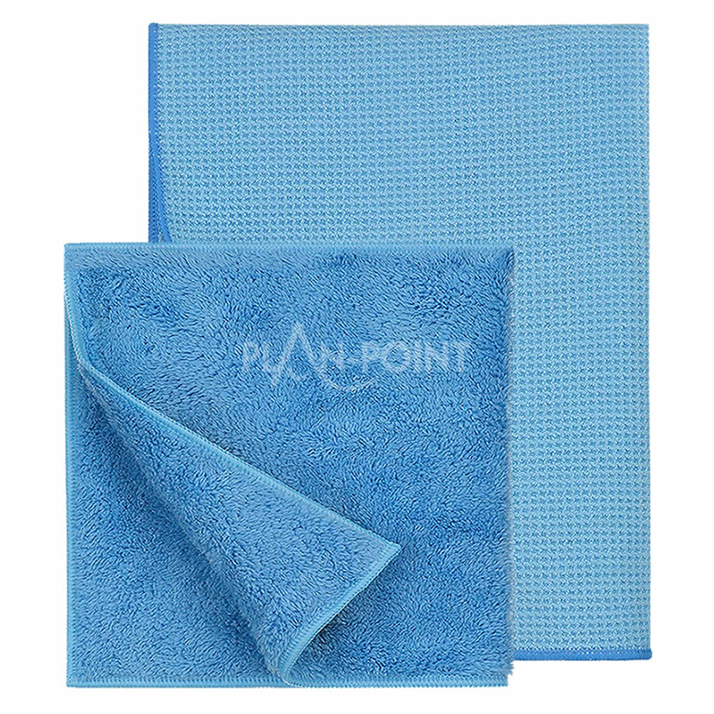 Microvezel 2-delige raamset blauw