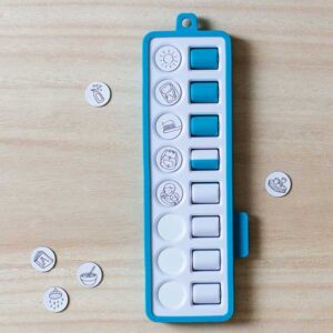 Checkpad blauw