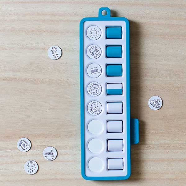 Checkpad blauw